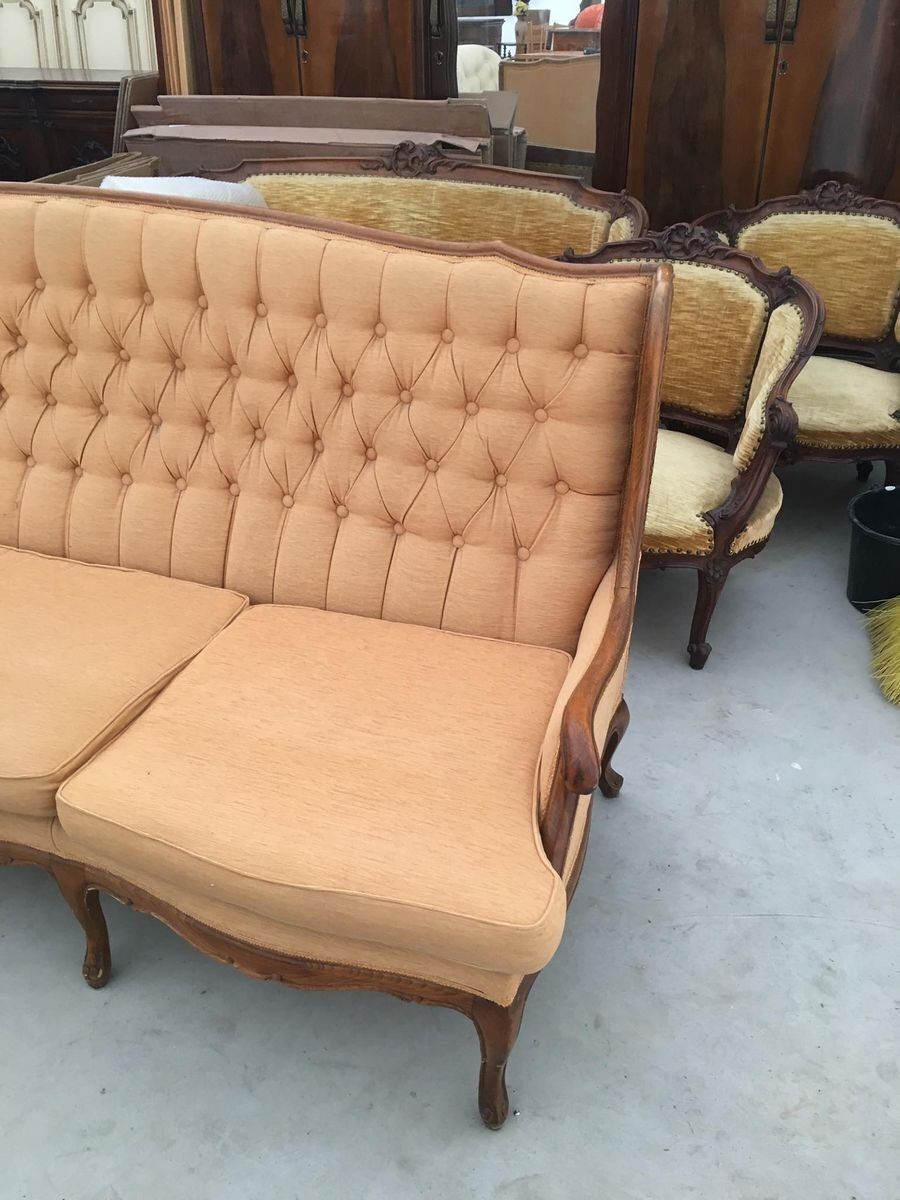 Mid Century Italian Velvet Sofa In The Style Of Paolo Buffa 1950s photo for sale