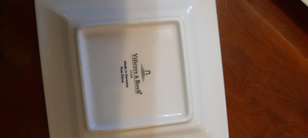 Villeroy & Boch Corpo Corpe Black White Lines Square Plates Bowls Dinner Service photo Home Fixtures
