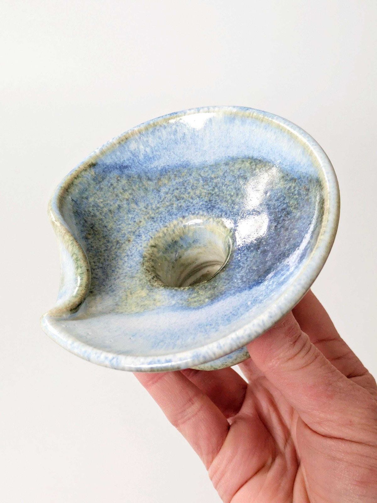 photo buy Pair Of Mid Century German Studio Pottery Candleholders, Handmade, Till Sudeck, 1960s