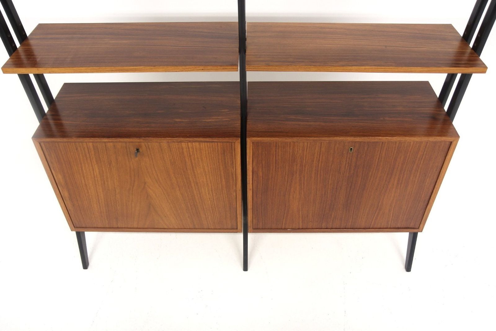Double Scandinavian Rosewood Bookcase 1950 photo vinterior