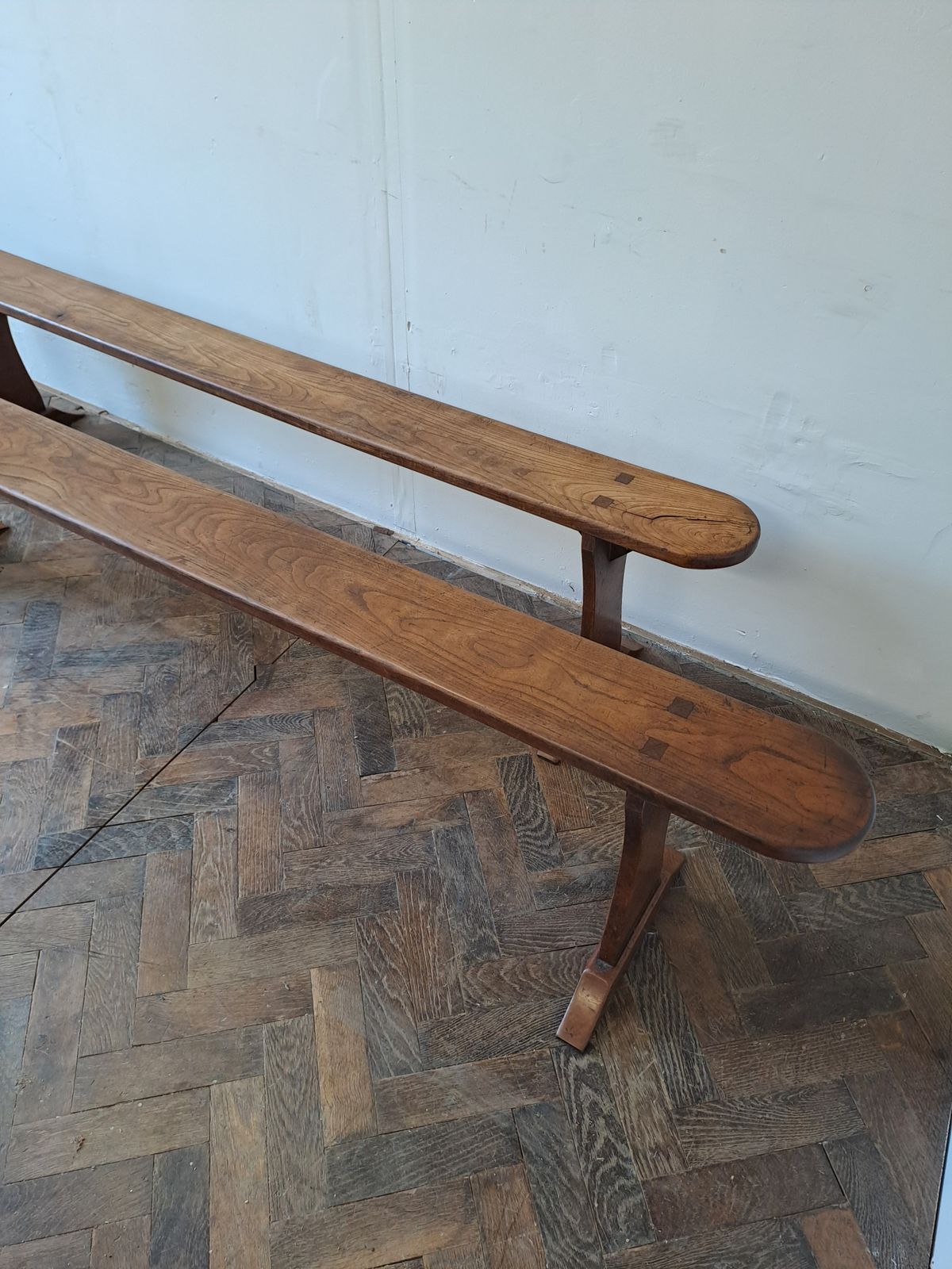 Pair Of French Cherrywood Benches photo 695.0