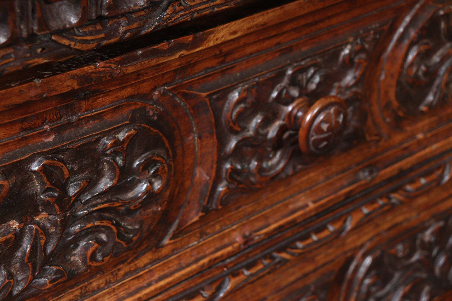 photo furniture Early 17th Century Italian Walnut Cassettone   Chest Of Drawers