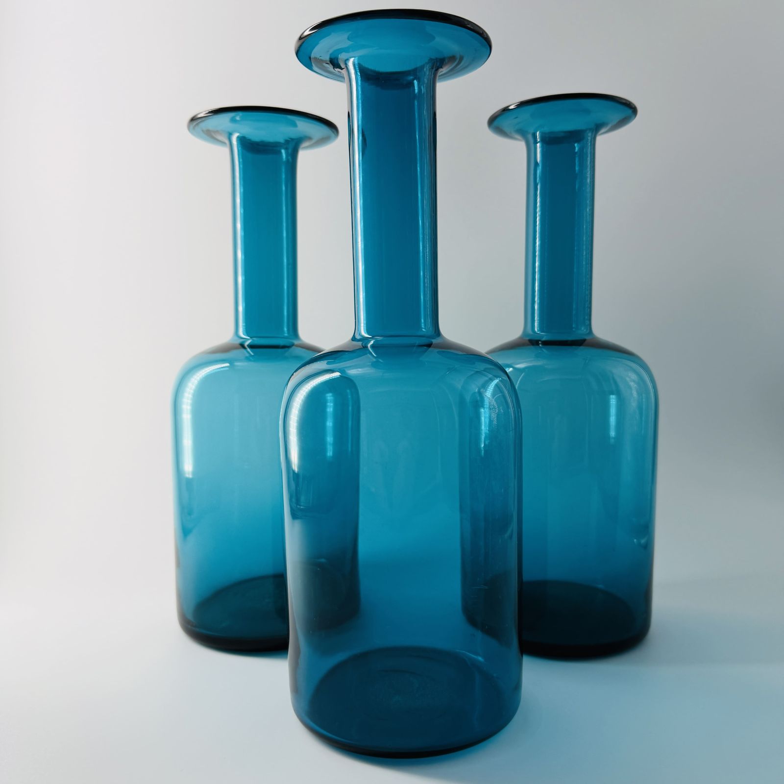 Danish “Floor Vase” Set By Otto Brauer For Holmegaard photo 465.0