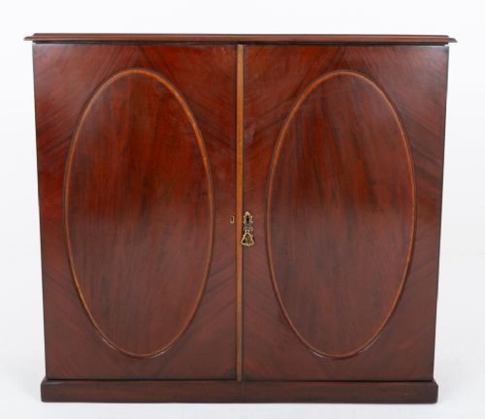 Period Georgian Side Cabinet Mahogany Cupboard 1800 photo furniture