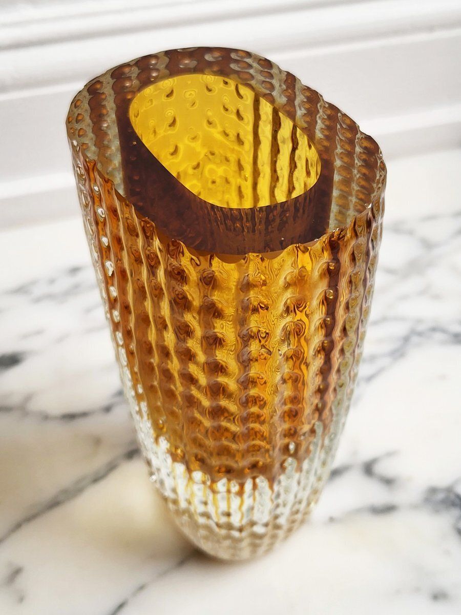 Mid Century Glass Vase By Kurt Wokan, 1960s photo furniture