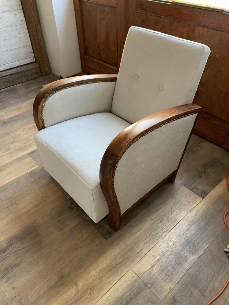 Set Of Hungarian Art Deco Armchair, 1930s photo for sale