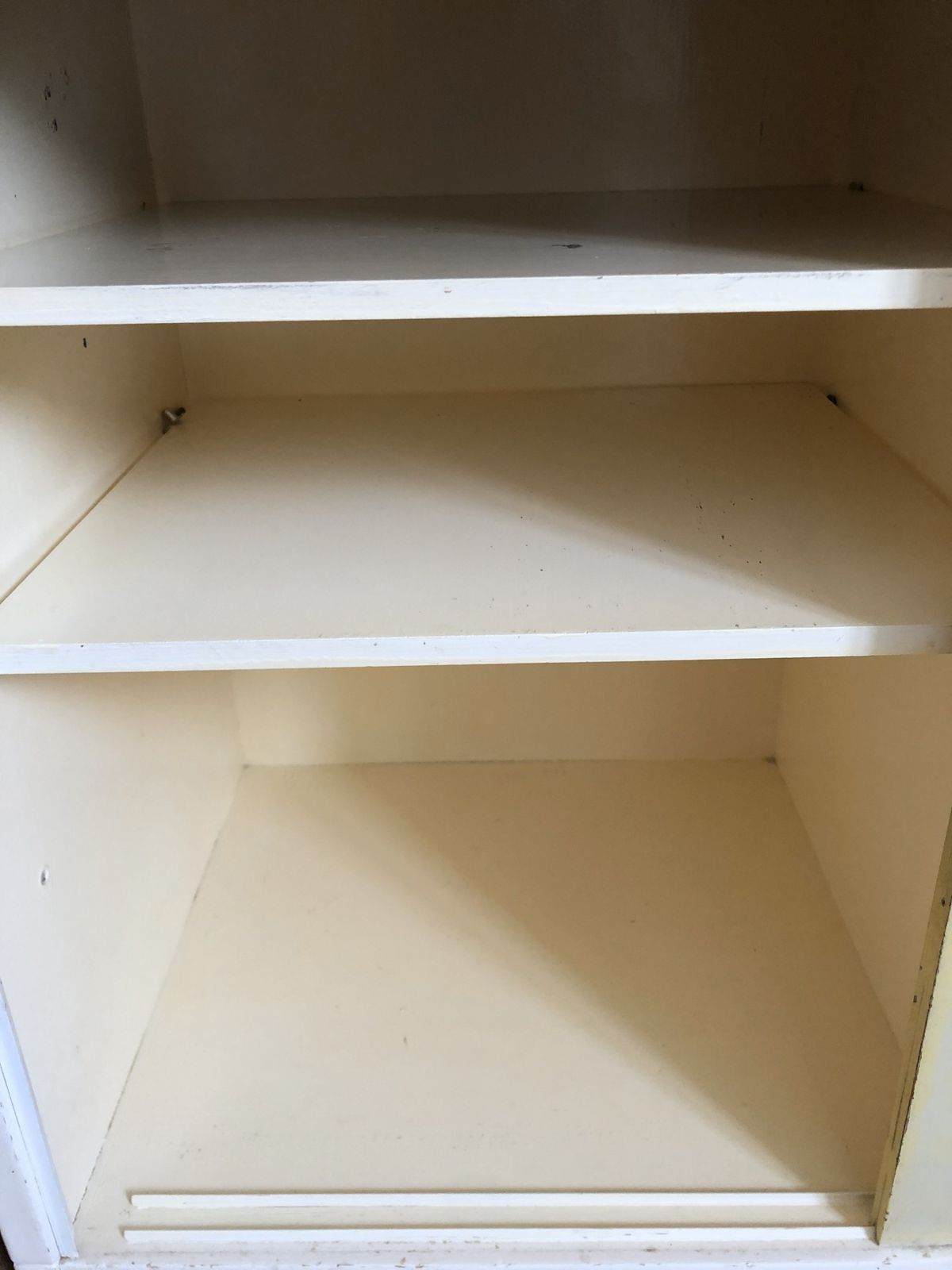 Rare 1950s 60s Formica Topped Kitchen Base Cupboard Yellow Sliding Doors Mid Century photo buy