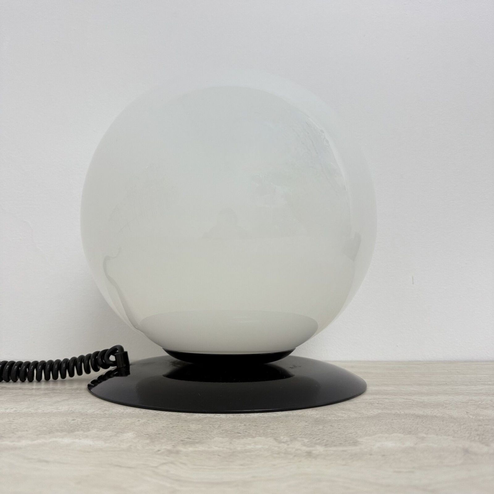 Post Modern Table Lamp Glass Globe Minimalist Design , 1980’s photo 297.0