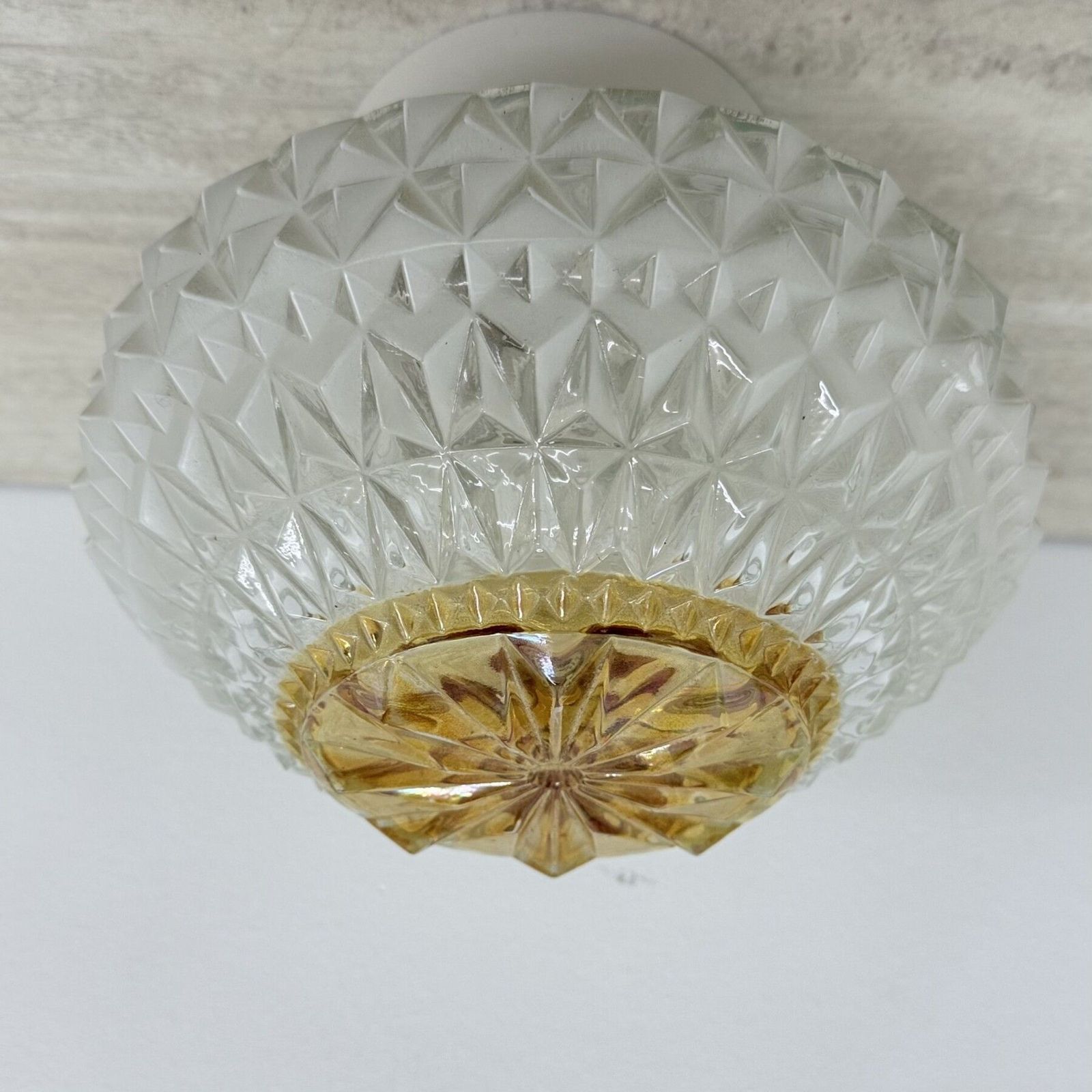 photo for sale Vintage Glazen Plafondlamp, Jaren 1970