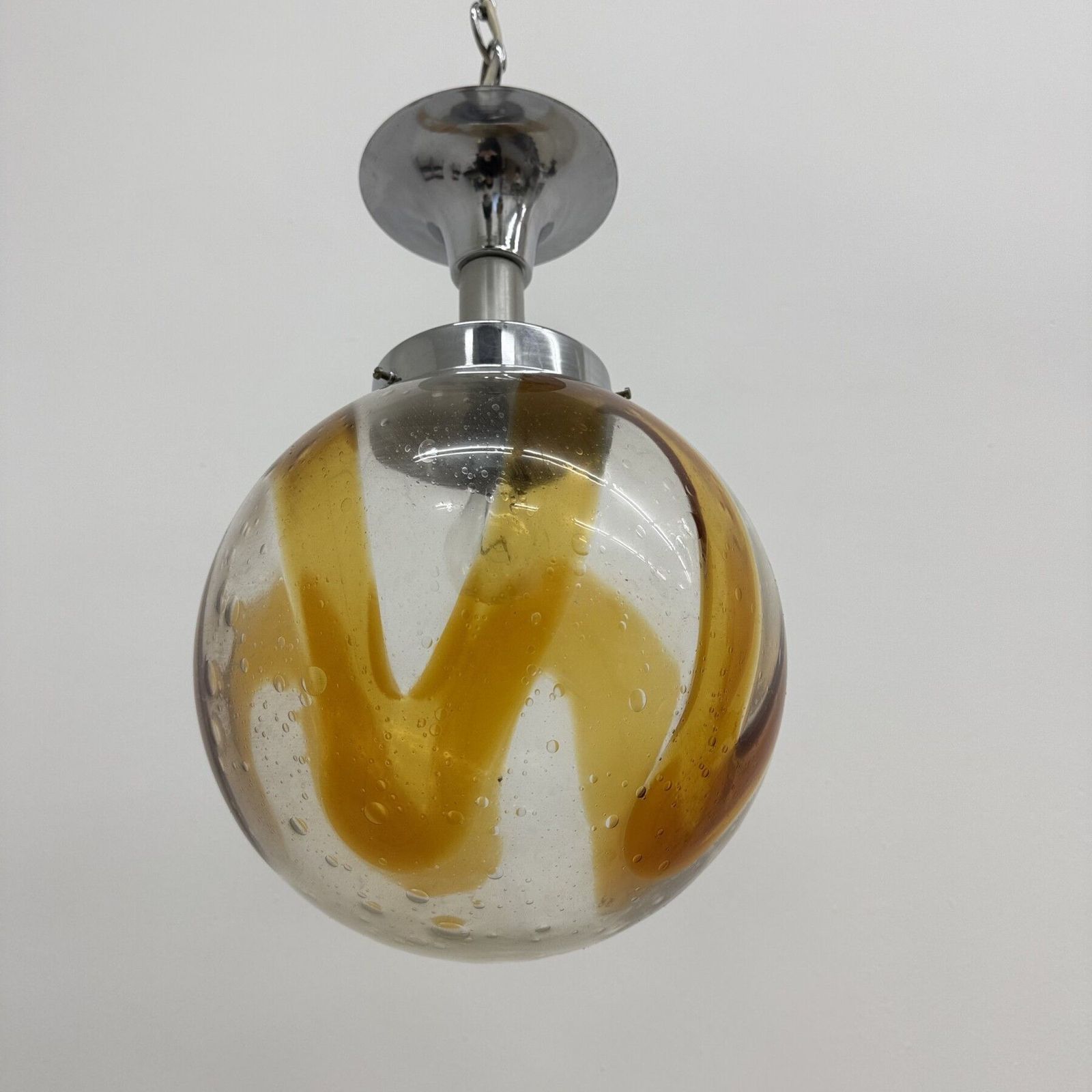 photo buy Murano Glass Hanging Lamp Pendant By Mazzega , 1970’s Italy