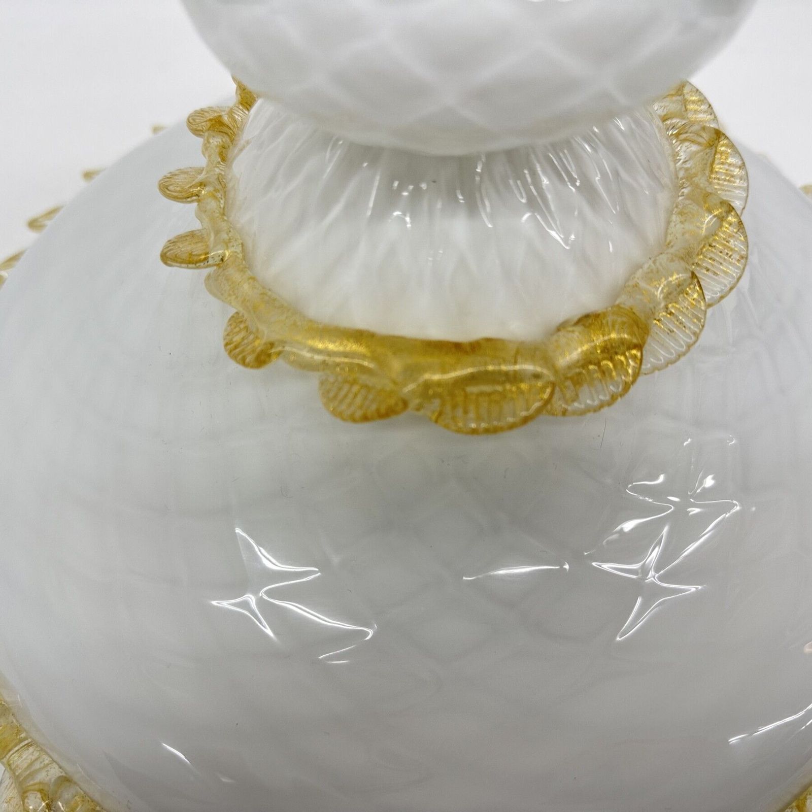 297.0 Mid Century Design Murano Glass Flush Mount / Ceiling Lamp , 1970s photo
