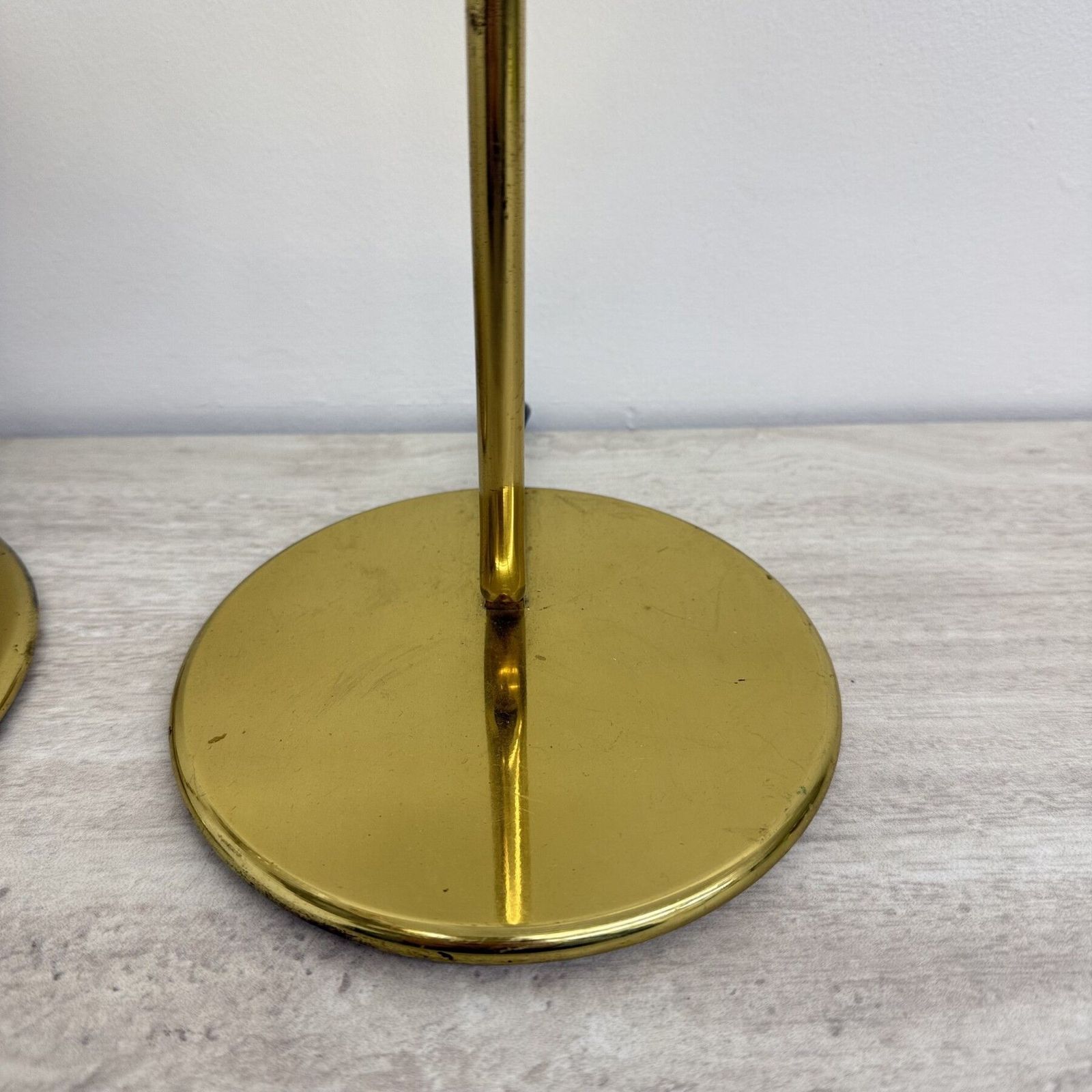 Set Of 2 Murano Glass And Brass Table Lamps , 1970s Italy photo buy