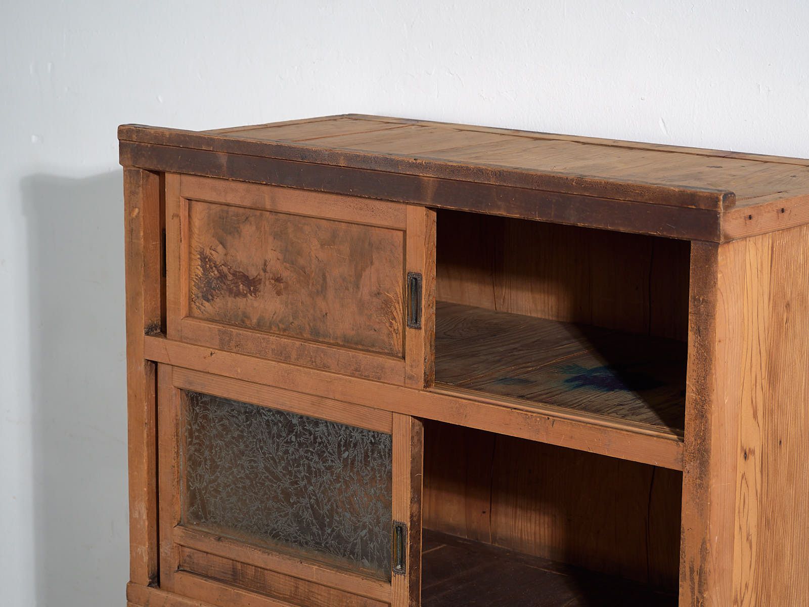 Antique Japanese Tansu Cabinet (C.1912 1970) #47 photo vinterior