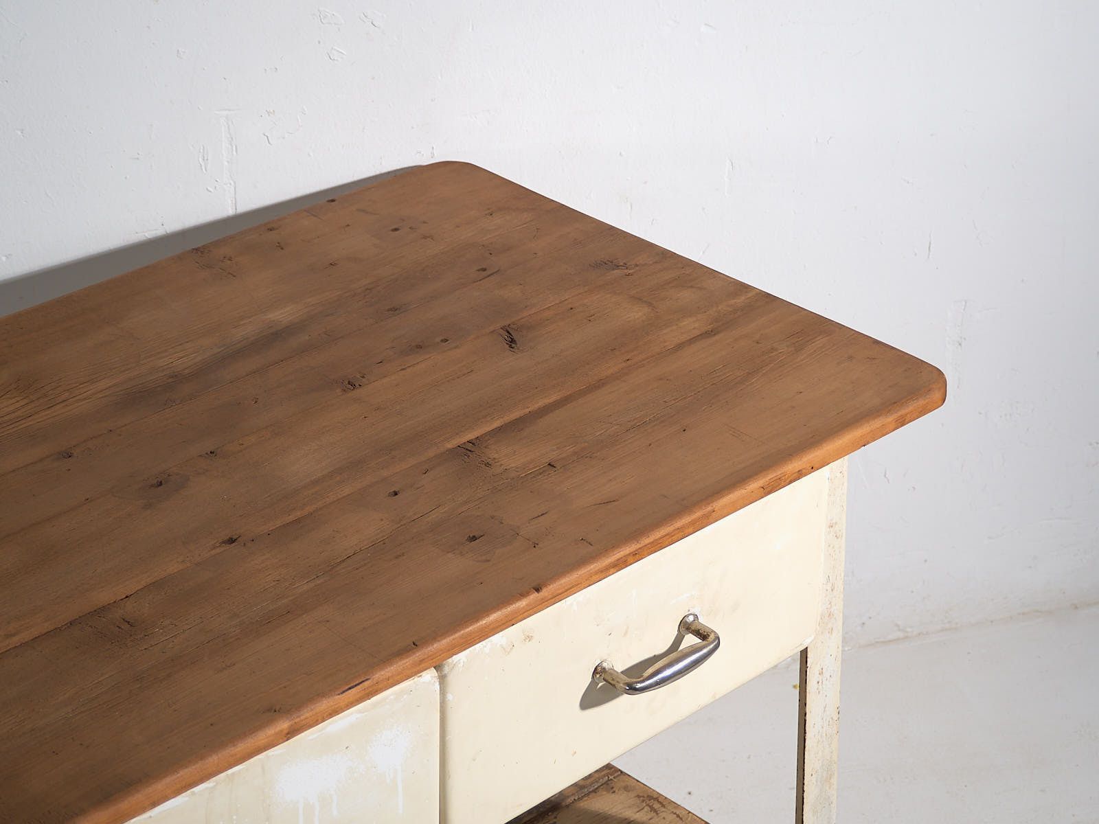 Industrial Work Table With Drawers (C.1940) #75 photo furniture