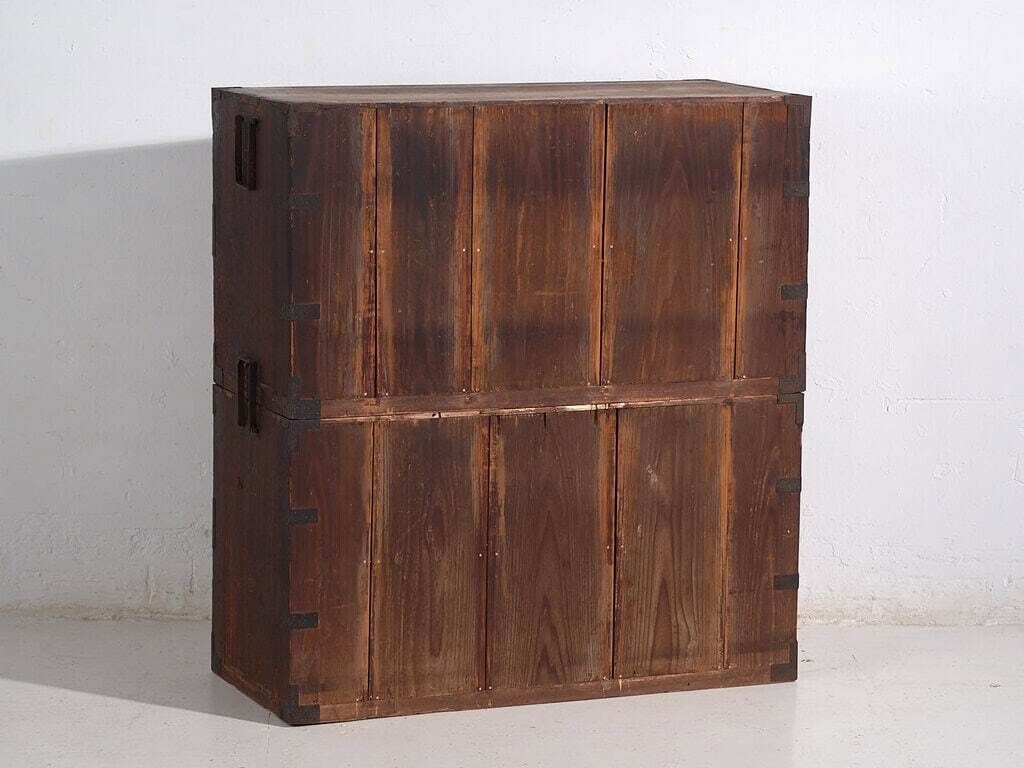 photo vinterior Antique Japanese Tansu Chest Of Drawers – Meiji / Taishō Period (C.1868 1926) #5