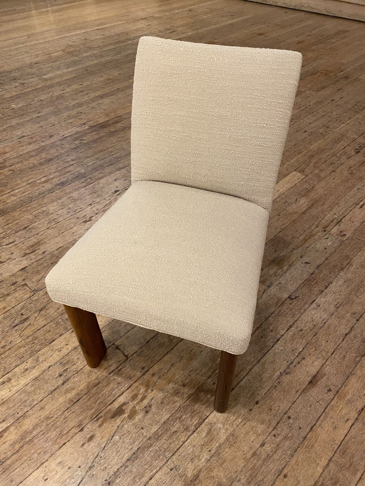 1930s Osvaldo Borsani Attributed Rosewood Side Chair Wool Boucle Italy Art Deco Seat Armchair Restored And Upholstered photo Furniture