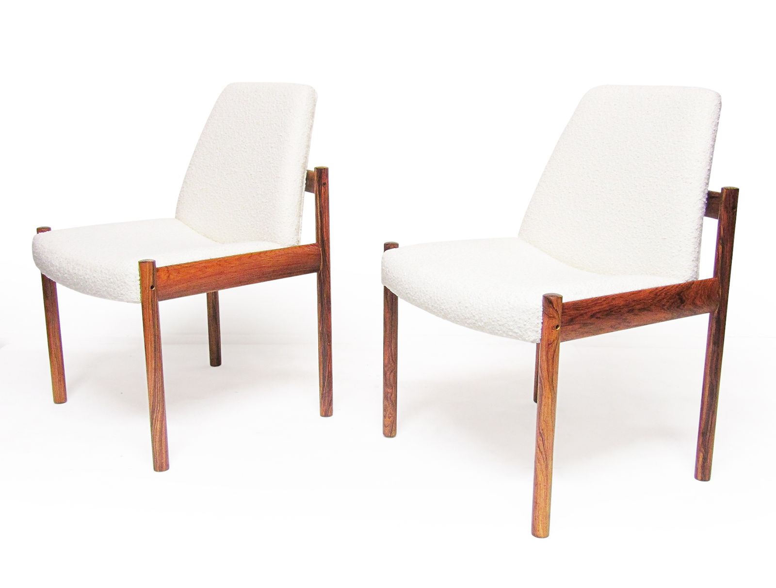 Furniture Two 1960s Side Lounge Chairs In Rosewood And Bouclé By Sven Ivar Dysthe For Dokka photo