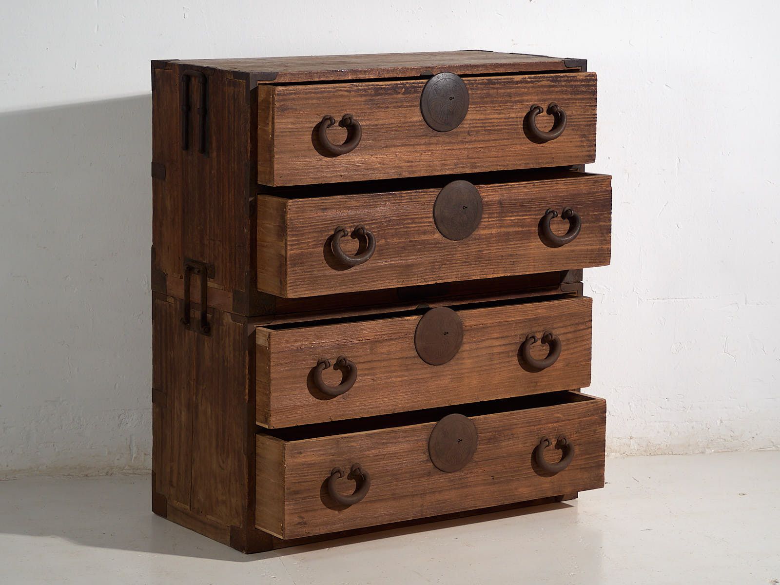 Antique Japanese Tansu Chest Of Drawers – Meiji / Taishō Period (C.1868 1926) #81 photo for sale
