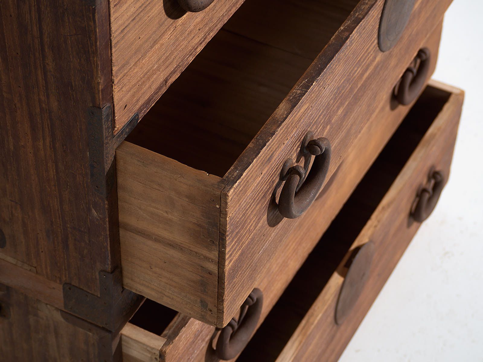 Antique Japanese Tansu Chest Of Drawers – Meiji / Taishō Period (C.1868 1926) #81 photo Furniture