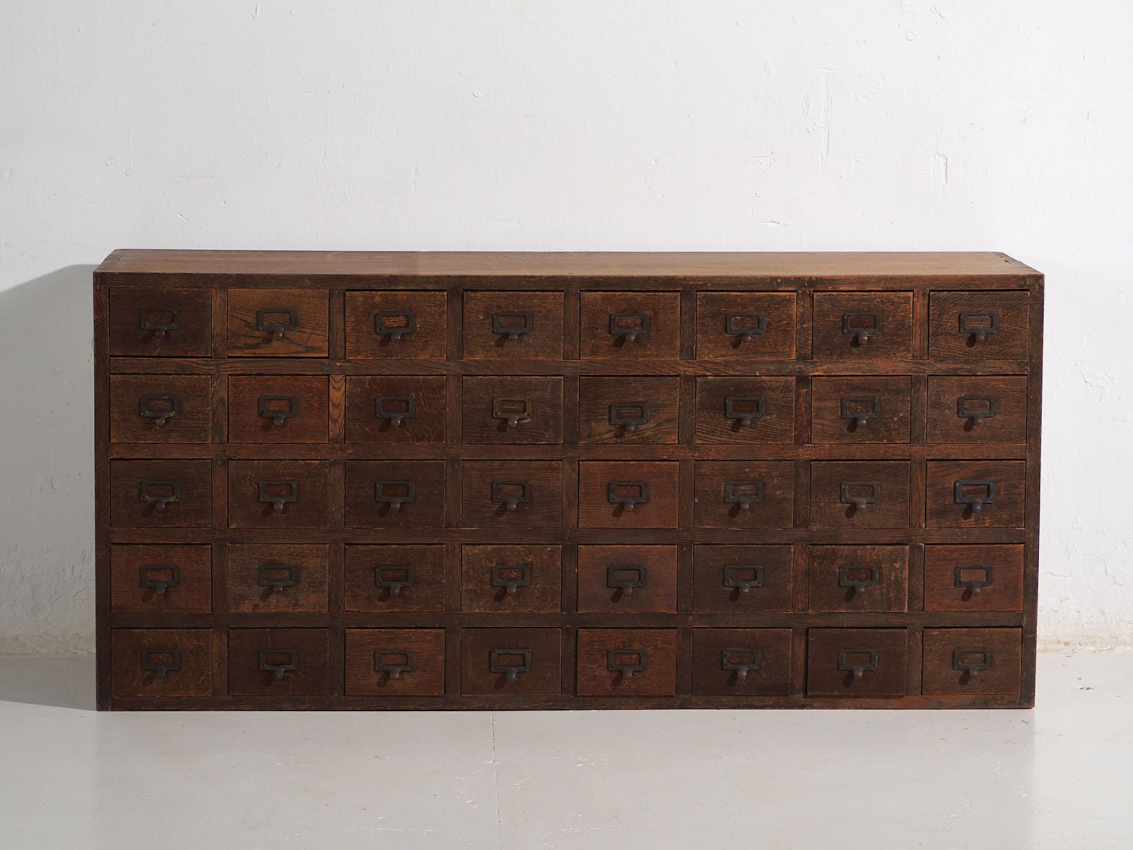 Antique Japanese Kusuri Tansu Pharmacy Sideboard – Taishō / Showa Period (C.1920 1945) #95 photo vinterior