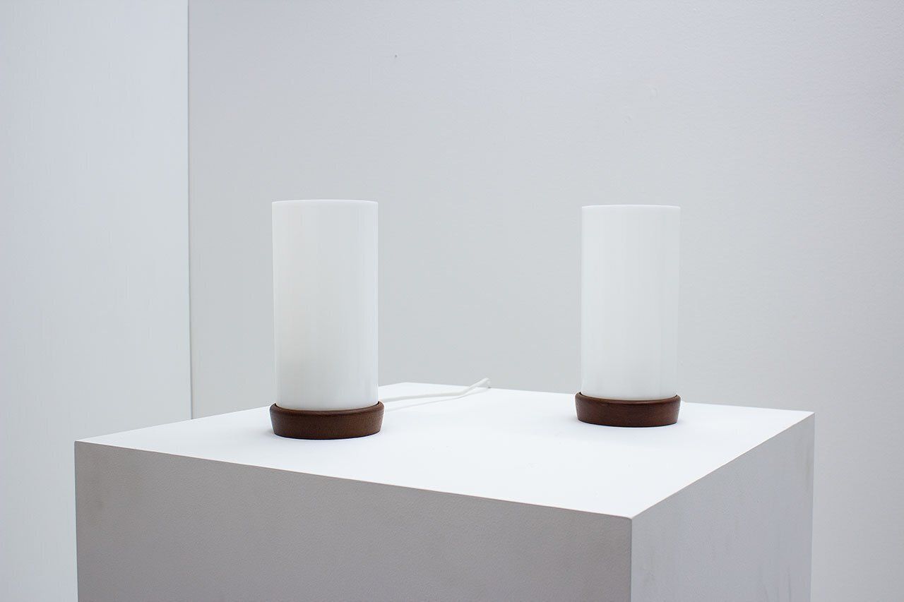 Swedish Teak & Acrylic Table Lamps By Luxus, 1960s, Set Of 2 photo furniture