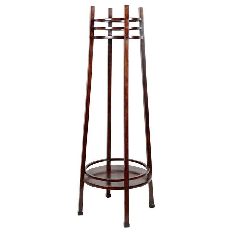 20th Century Art Nouveau Bentwood Pedestal By Thonet   Mod. 9531, At Ca. 1906 photo Home Decor