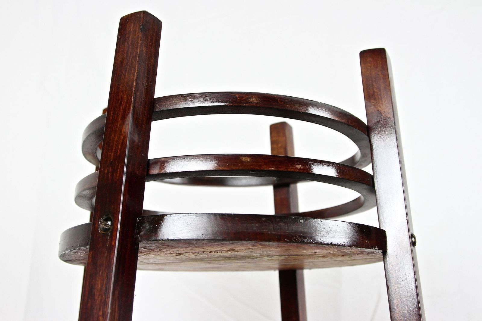 Home Decor 20th Century Art Nouveau Bentwood Pedestal By Thonet   Mod. 9531, At Ca. 1906 photo