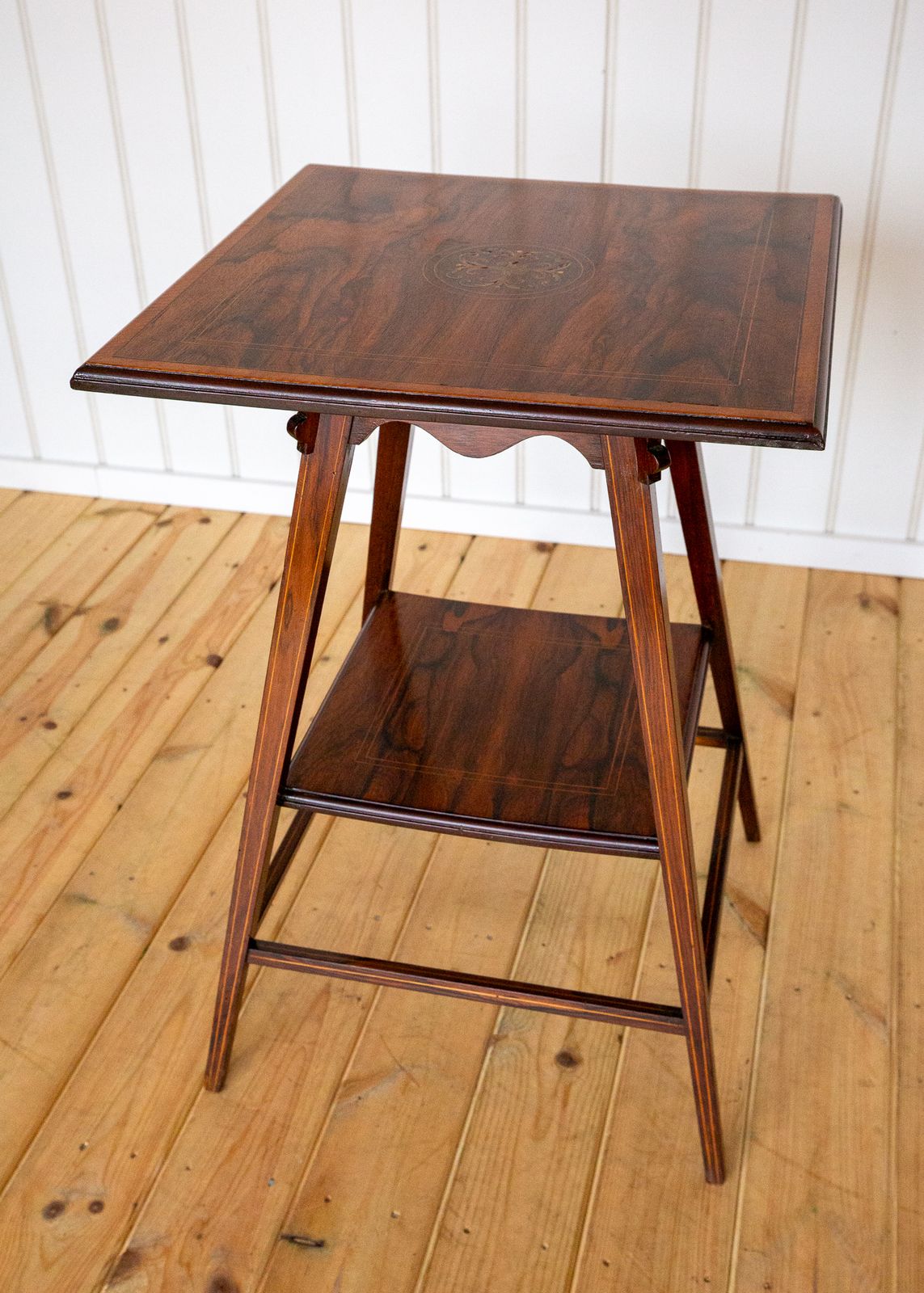 Antique Rosewood Side Table Edwardia.N Decorative Inlaid Lamp Tabl.E Fine Country House Early 20th C 1900s photo vinterior