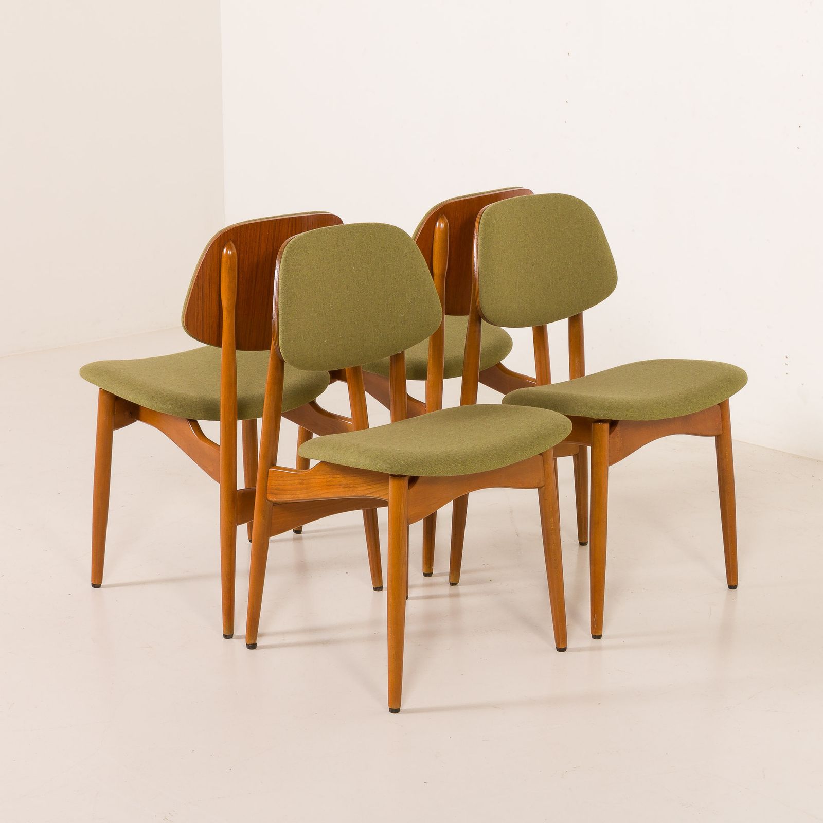 Arne Hovmand Olsen Style Scandinavian Mid Century Chairs, Set Of 4, 1970s photo Furniture