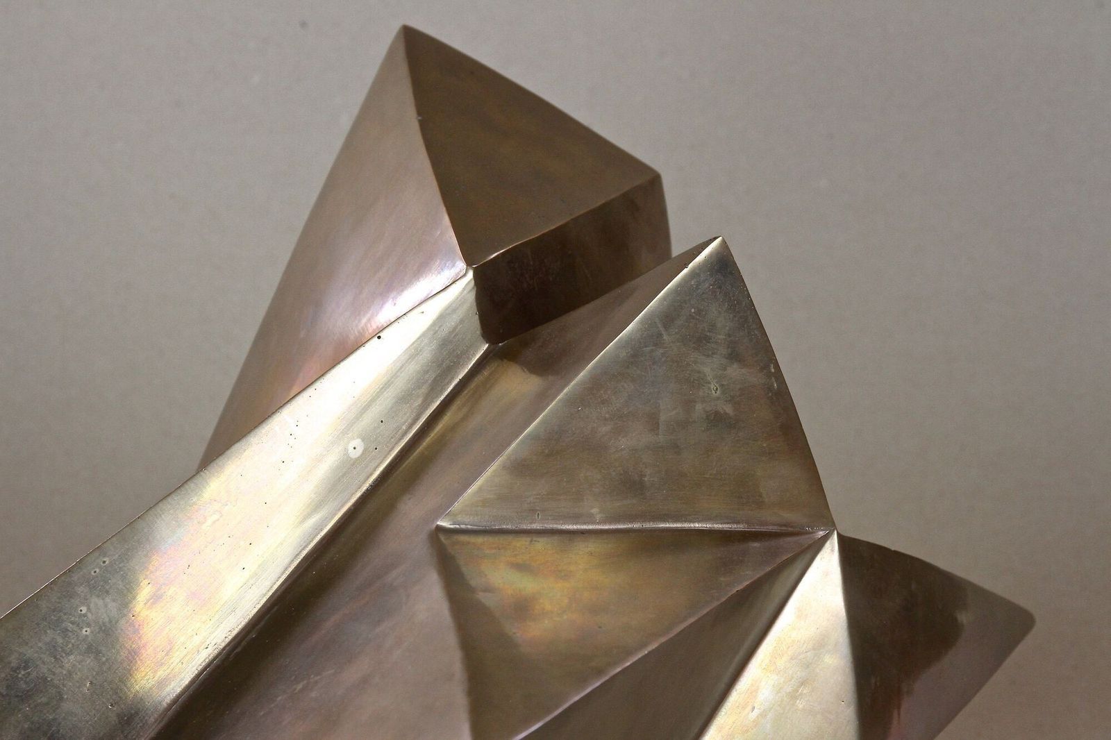Contemporary Modern Bronze Crystal Sculpture By M. Treml, Austria 2019 photo vintage