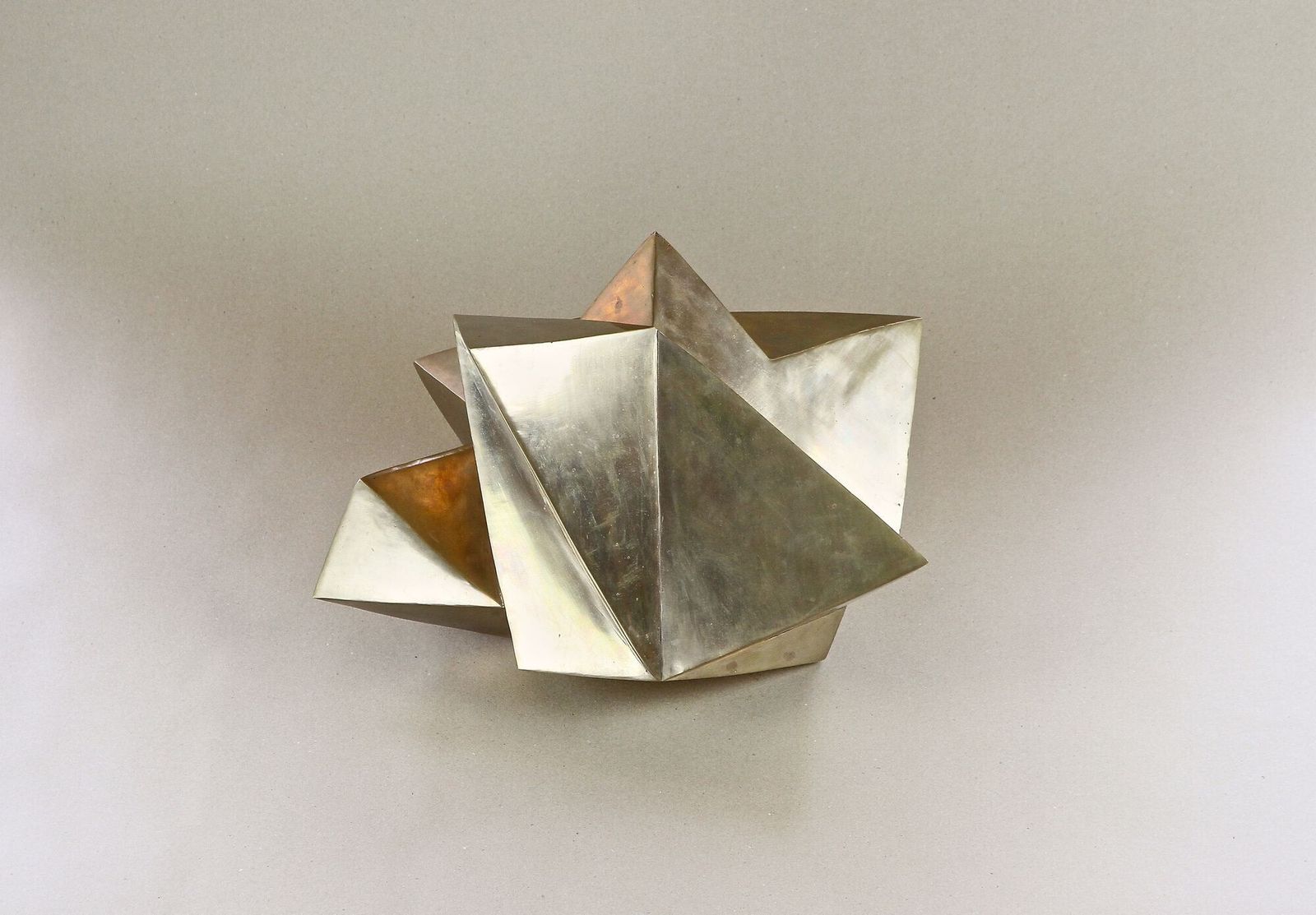 photo buy Contemporary Modern Bronze Crystal Sculpture By M. Treml, Austria 2019