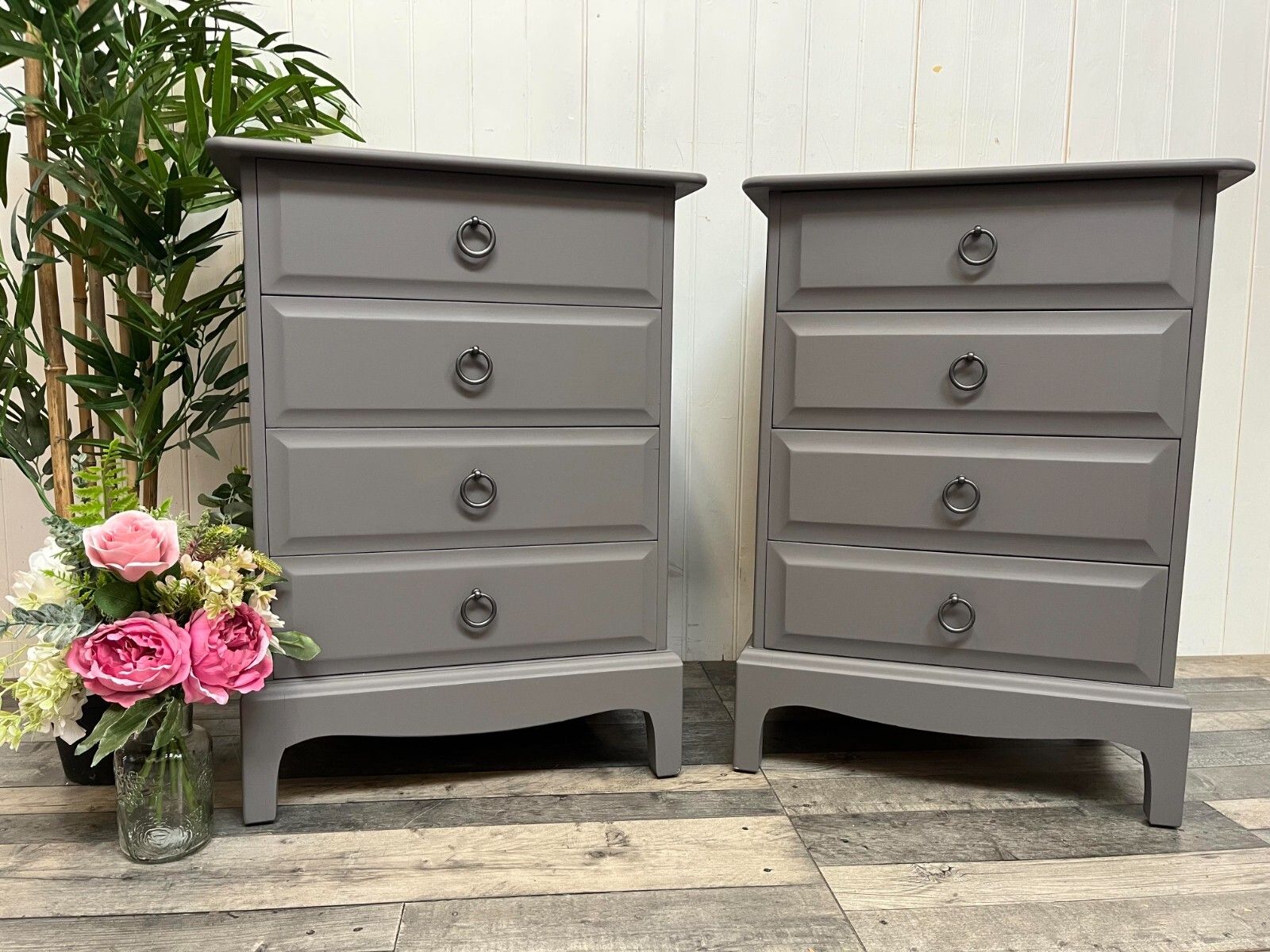 photo furniture Pair Of French Style Bedside Tables/Drawers Ready To Upcycle