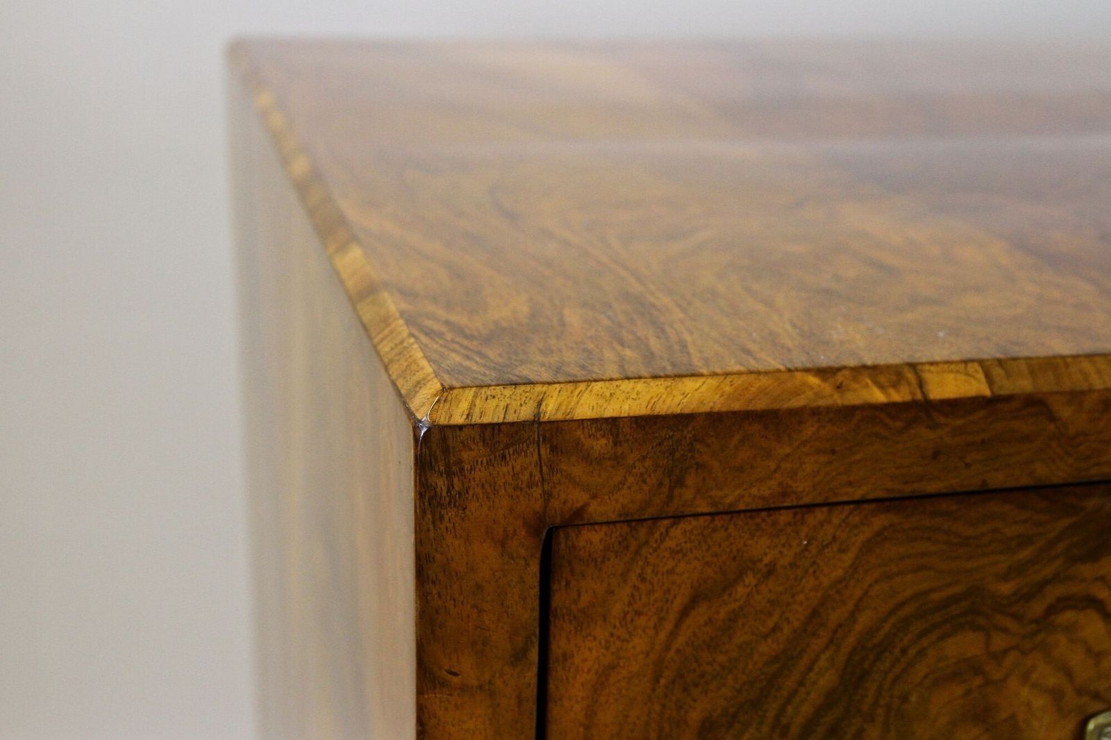 photo buy 19th Century Biedermeier Nutwood Chest Of Drawers/ Secretaire Desk, At Ca. 1840