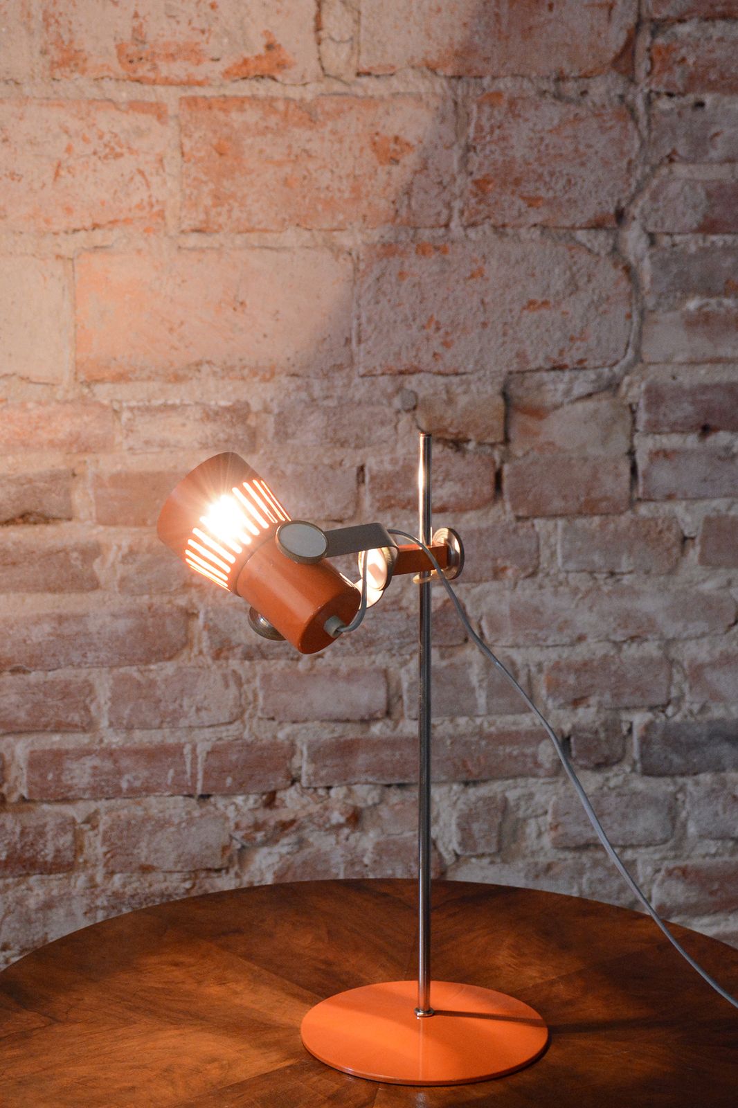Restored Mid Century Table Lamp, By P. Grus   Kamenický šenov, Czech, 1960s photo for sale