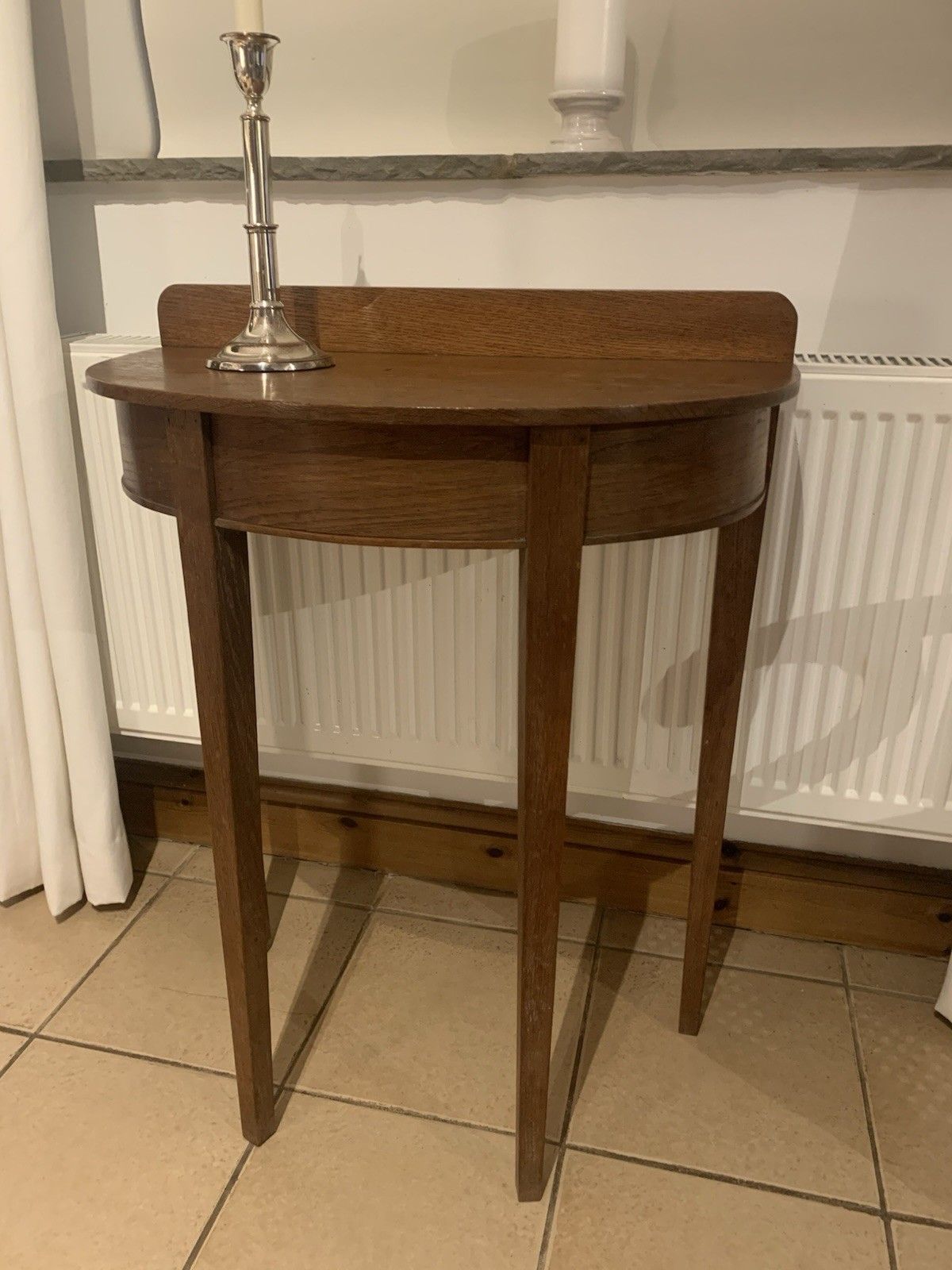 A  Petite 19th Century Demi Lune Side Or Hall Table. photo Furniture