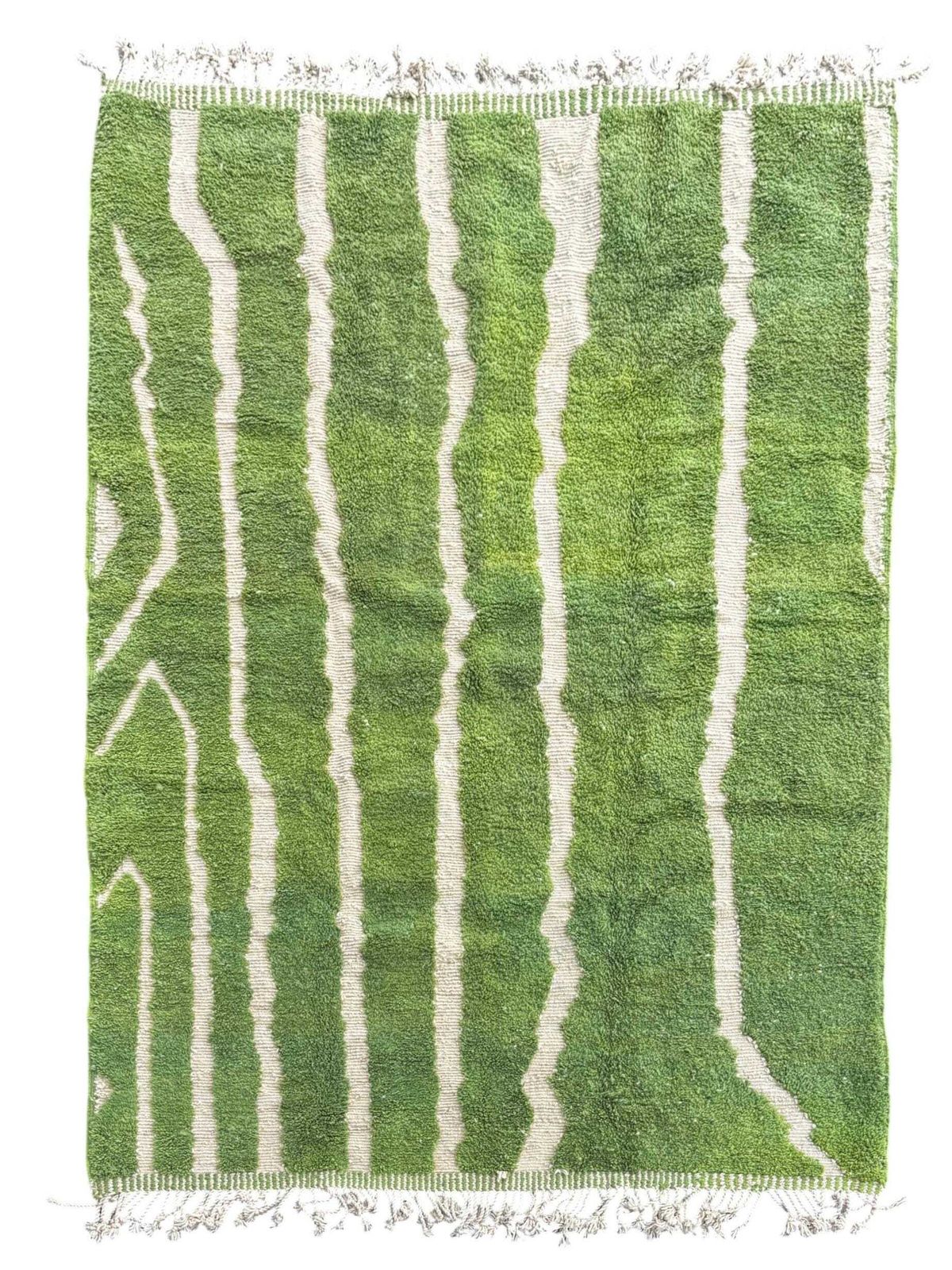 Moroccan Green Rug 200x300 Cm – Handmade Wool Area Rug, Modern Berber Rug, Large Luxury Moroccan Rug photo furniture