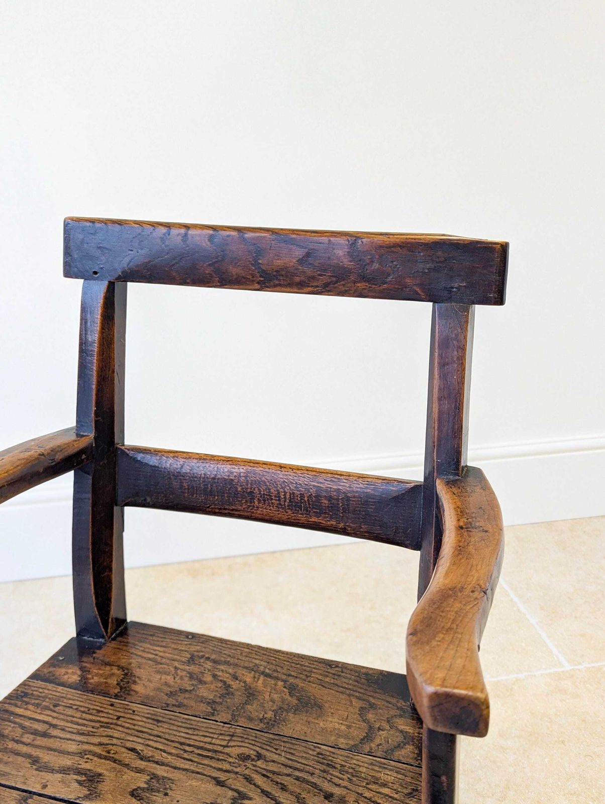 Antique Georgian Oak Vernacular Armchair C.1800 photo buy