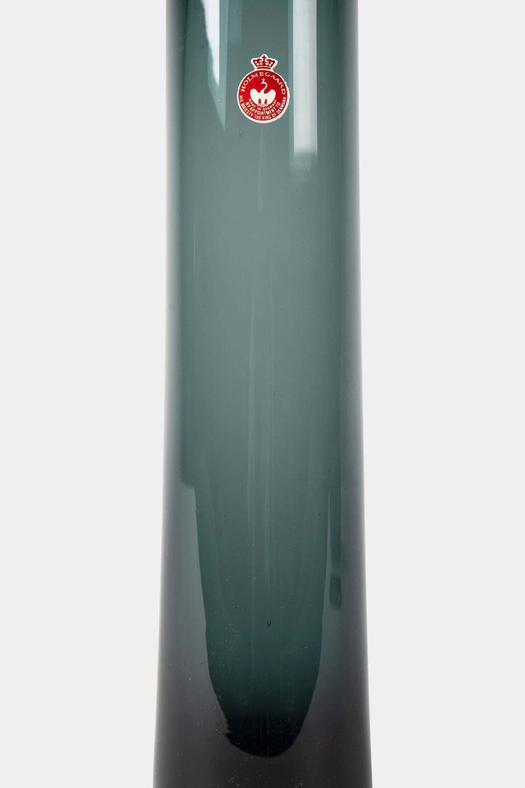 Per Lütken, Holmegaard, Chimney Glass Vase, Denmark, 60s photo for sale