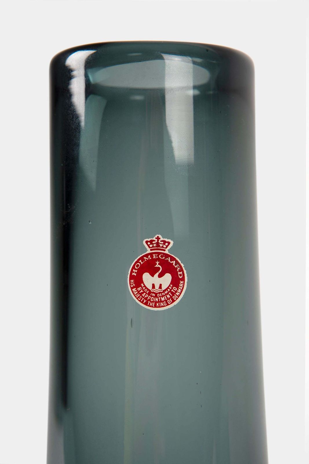 Per Lütken, Holmegaard, Chimney Glass Vase, Denmark, 60s photo 215.0