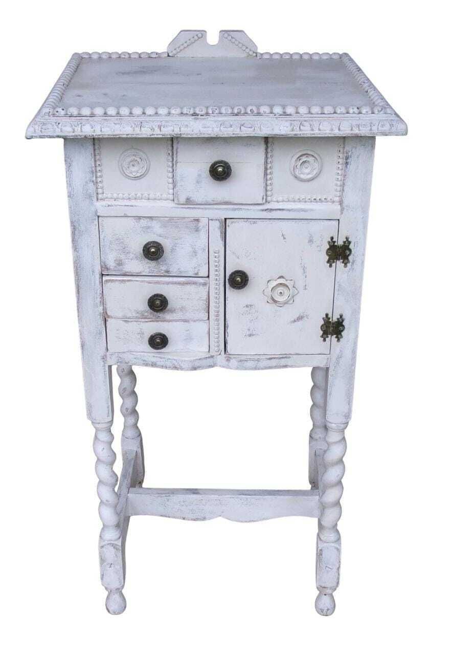 Antique Bijou Apothecary Cabinet, Shabby Chic Small Cupboard, Bedside Table, Oak Furniture photo furniture