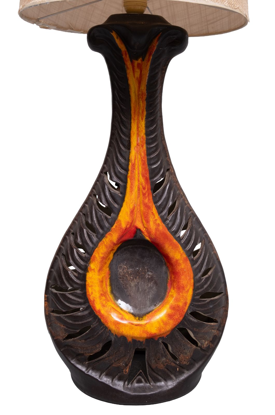 Grote Fat Lava Keramische Vloerlamp Van Walter Gerhards Voor West Duitsland, Jaren 1970 photo furniture