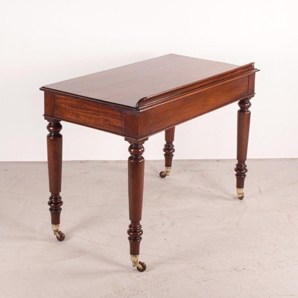Fine Quality 19thc Mahogany Two Drawer Side Table By W Williamson & Sons Of Guildford photo buy