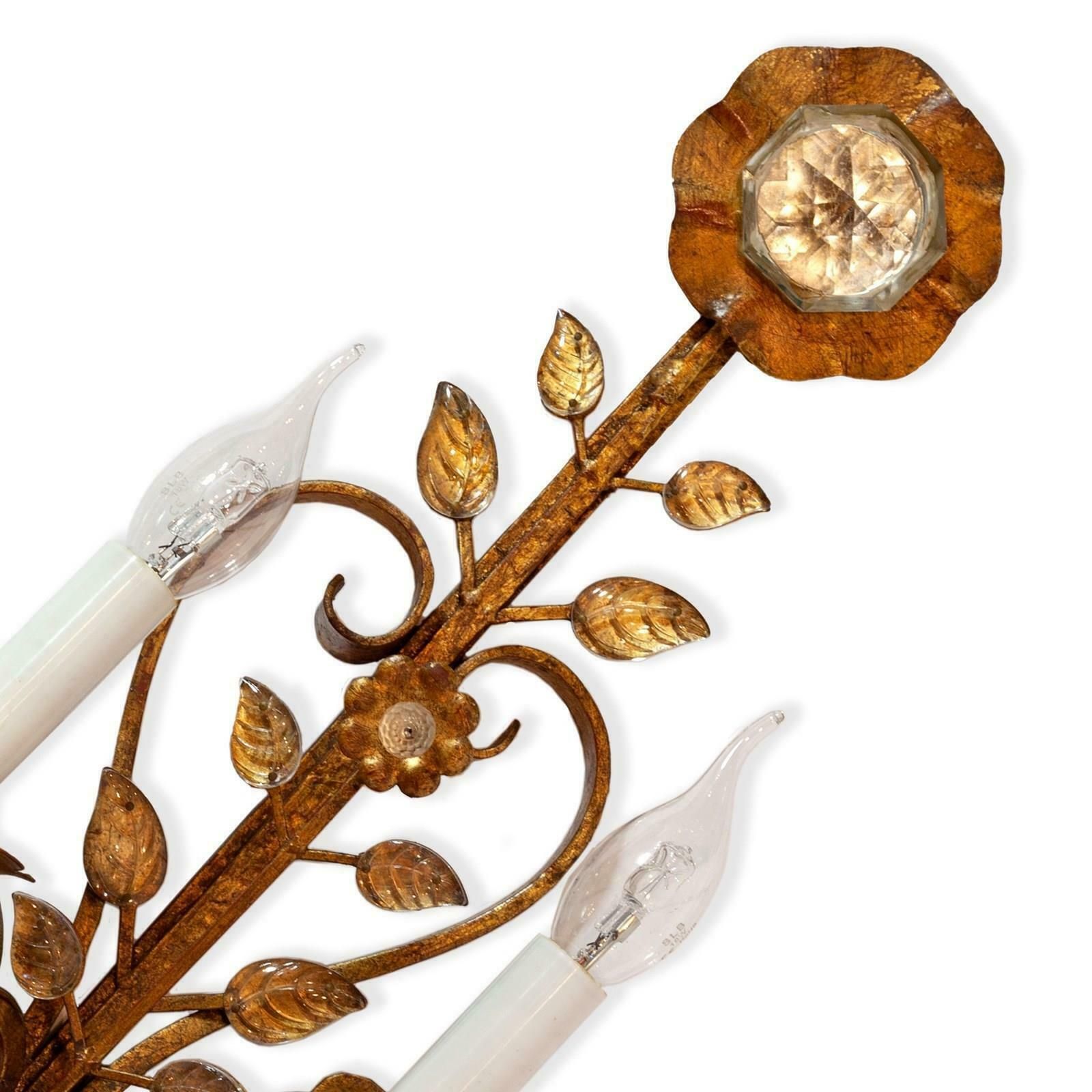 Single Gilded Metal Wall Light By Banci Firenze Of Florence photo furniture