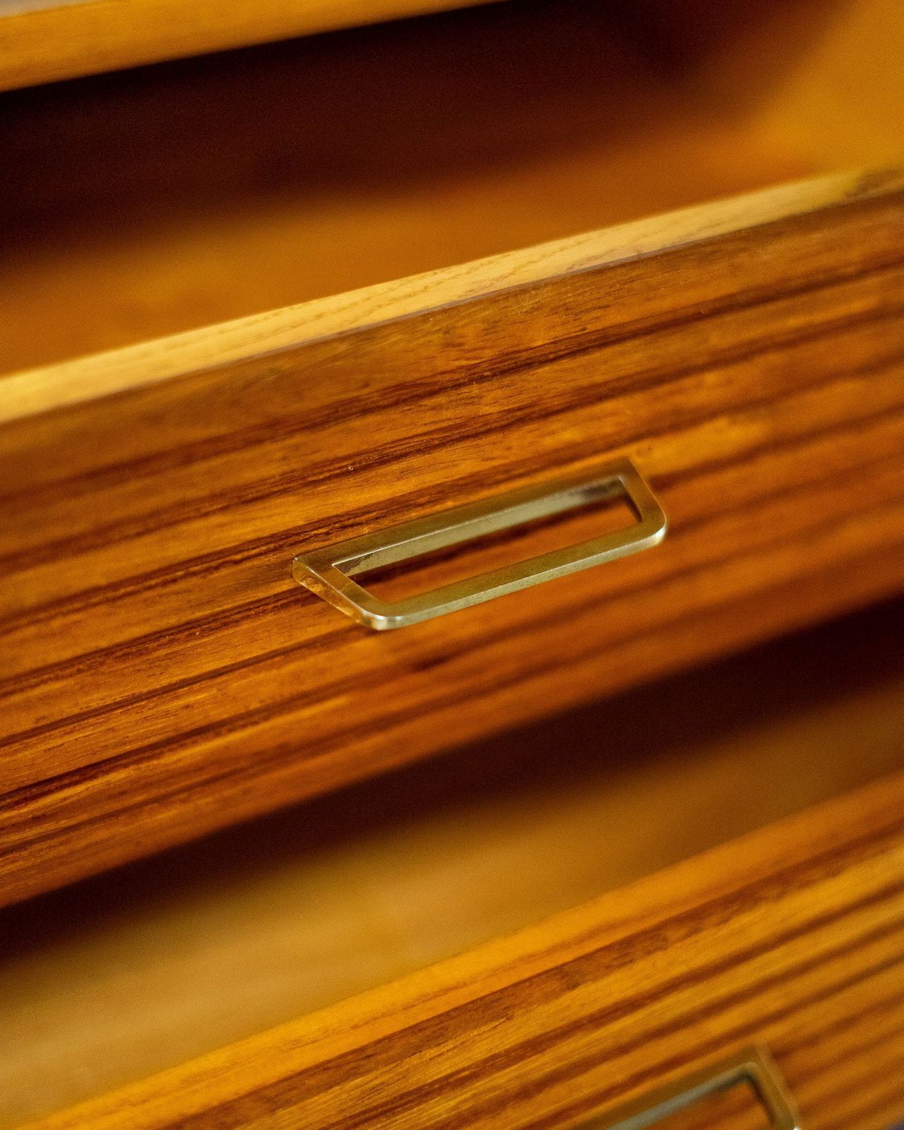 photo for sale Mid Century Teak Reception Bench