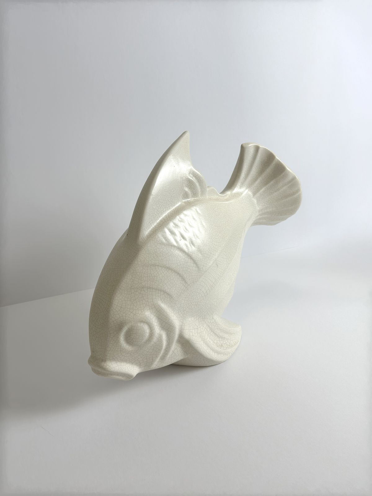Art Deco Ceramic Koi Fish By Lejan, France, 1930s photo for sale