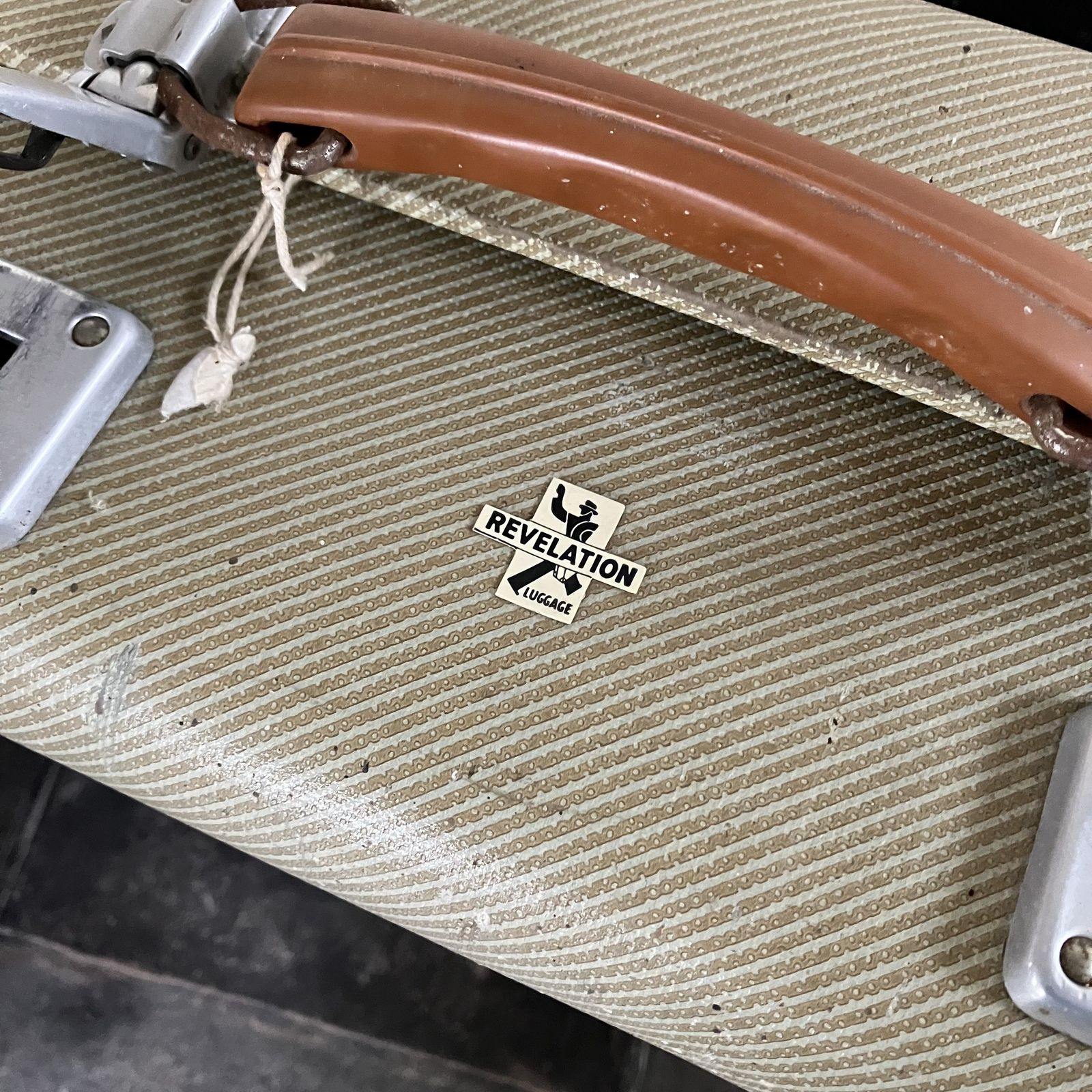 photo buy Collection Of Old Luggage To Include Revelation Suitcase, Brown Leather And Blue Leather Suitcases; Shop Display, Props