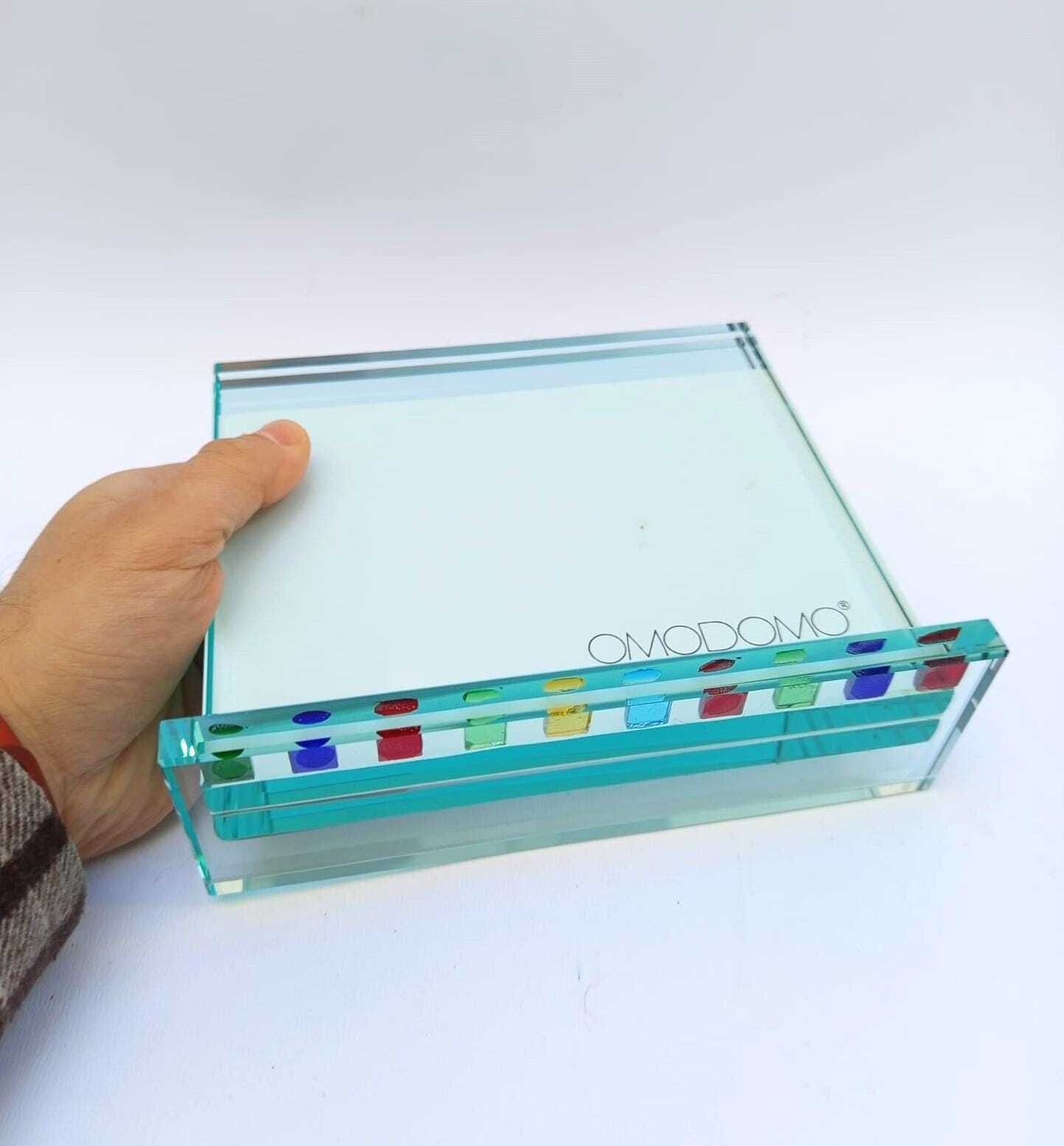 Ovodomo Thick Crystal Glass Photo Frame, Made In Italy, 18x15 Cm photo 218.0