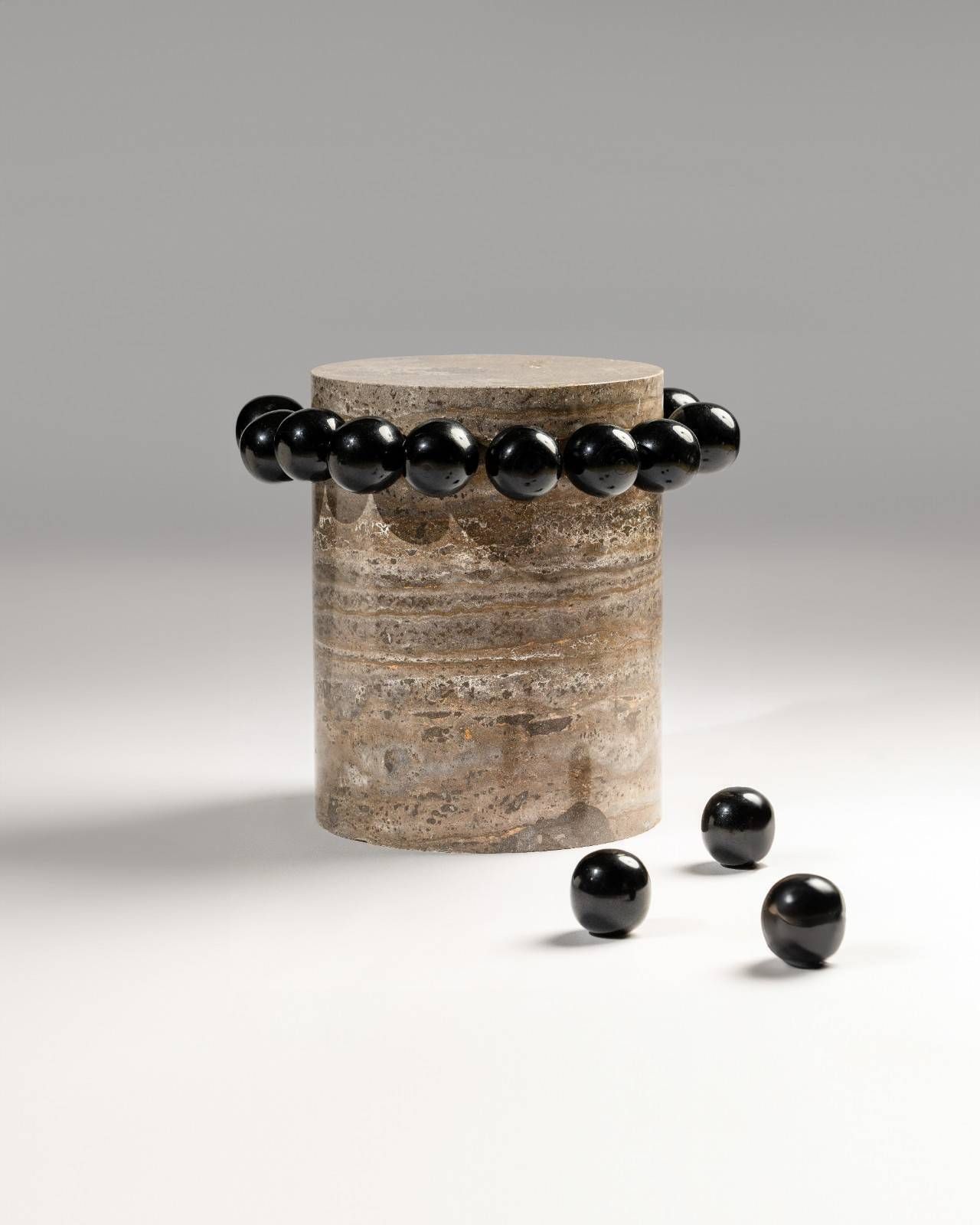 Orbella Travertine Side Table