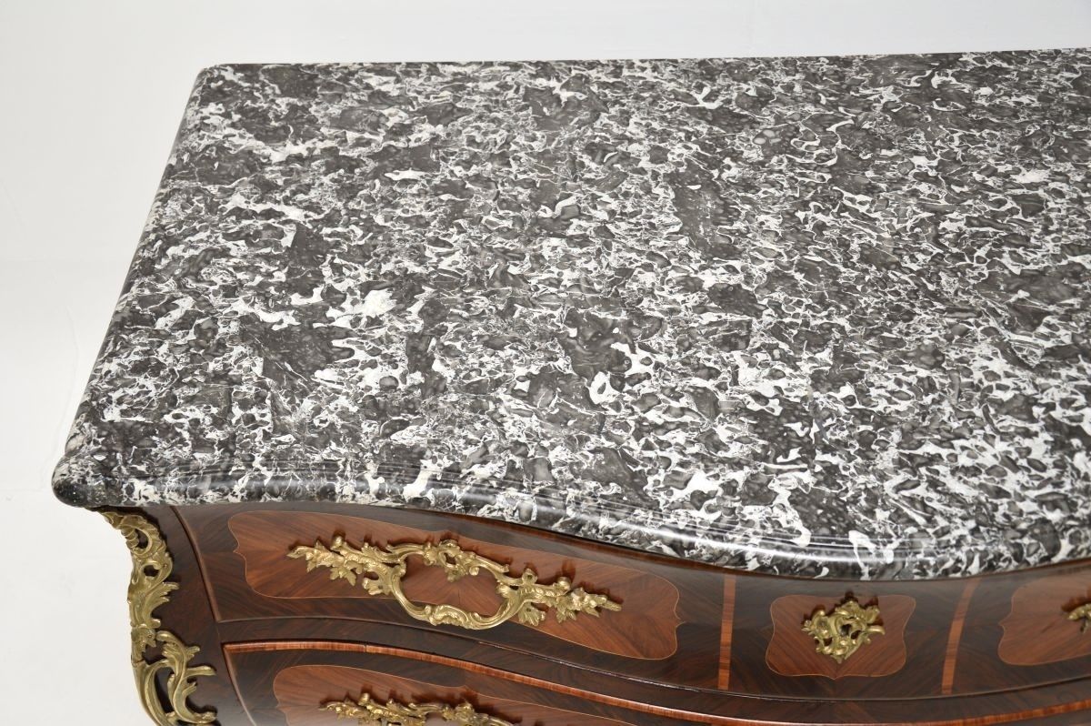 photo for sale Antique French Louis XV Marble Top Commode By Jacques Bircklé