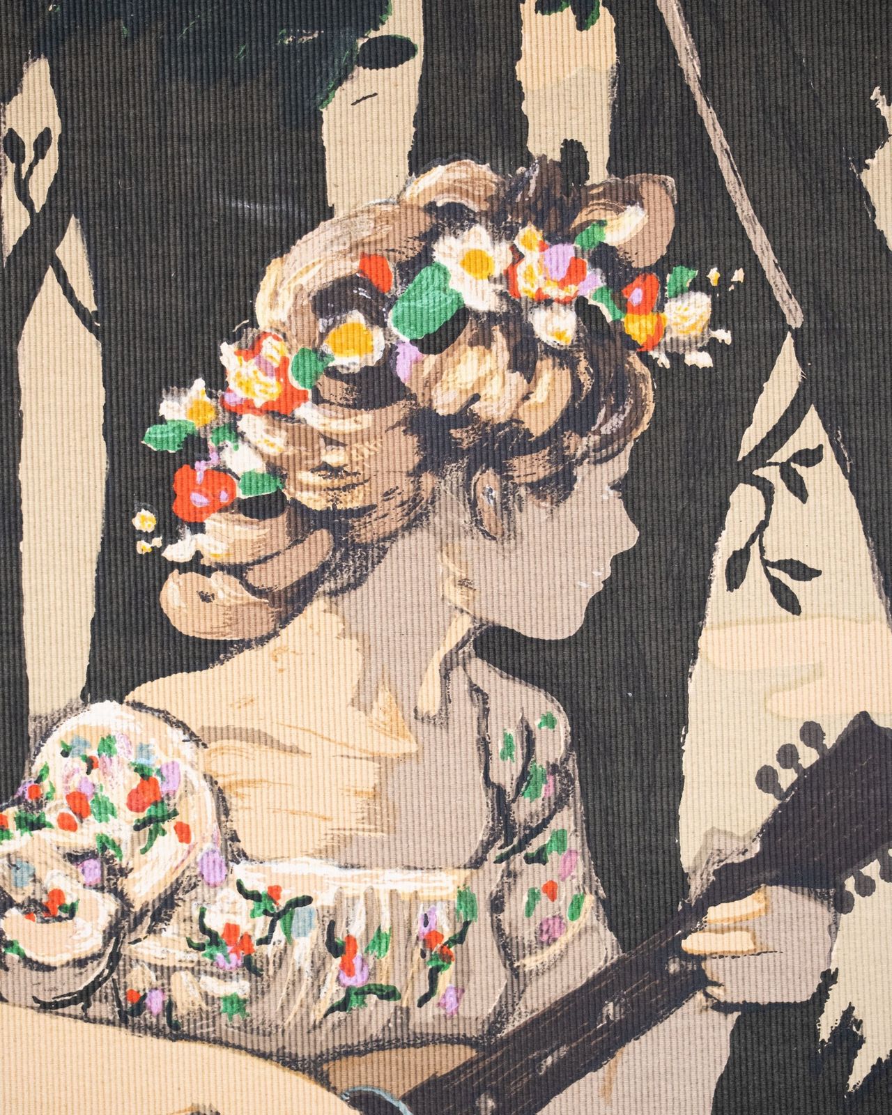 Spring Allegory Tapestry Printed On Canvas, After Marcel Dyf, France photo vinterior